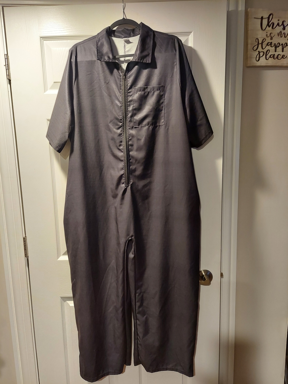Classic Black Short-Sleeve Jumpsuit